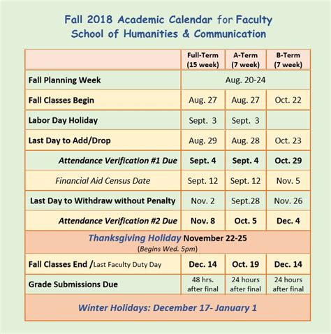 Daytona State Academic Calendar